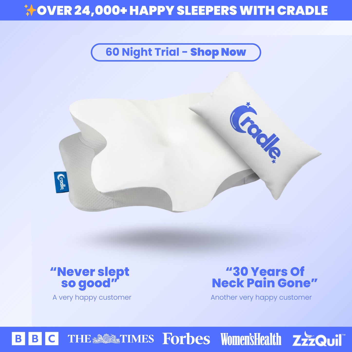 Cradle Ultra Contour Relief Pillow