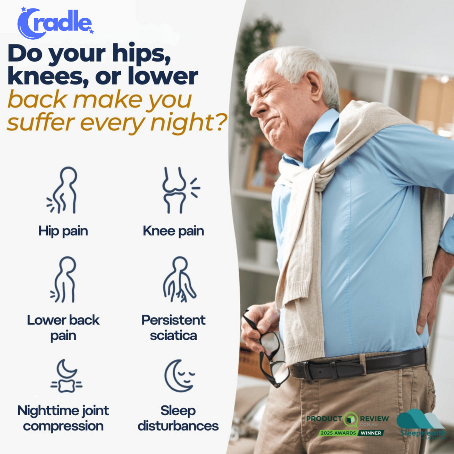 Cradle Ultra Support Knee Pillow